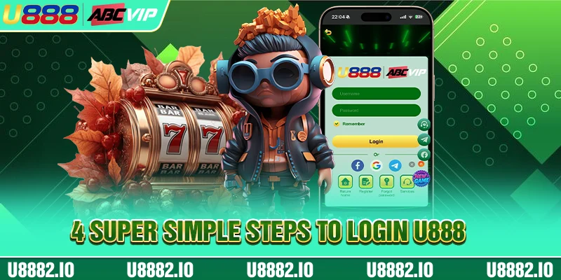 4 super simple steps to login U888