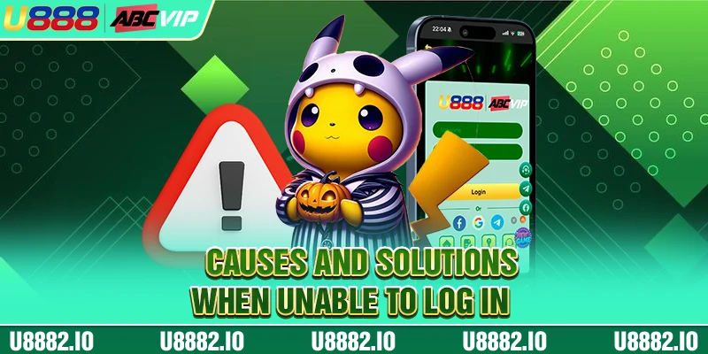 Causes and solutions when unable to log in