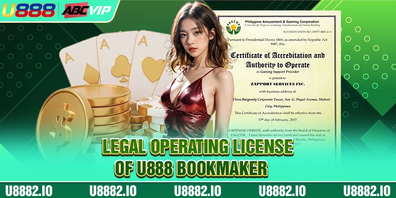 HOME 22 Legal operating license of U888 bookmaker