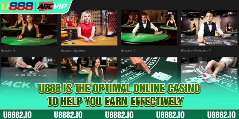 U888 is the optimal online casino to help you earn effectively